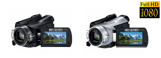 左：AVCHD HDD“ハンディカム”『HDR-SR8』（ブラック）右：AVCHD HDD“ハンディカム”『HDR-SR7』（シルバー） 