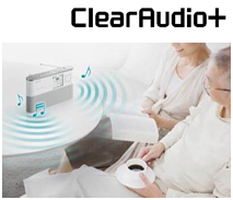ClearAudio+ 豊かな低・高音、クリアな音を楽しめる高音質機能を新たに装備