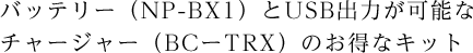 obe[(NP-BX1)USBo͂\ȃ`[W[(BC-TRX)̂ȃLbg