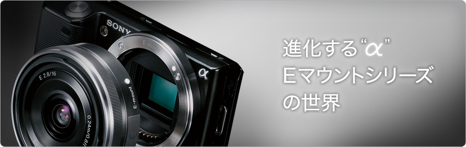 進化するαEマウントシリーズの世界