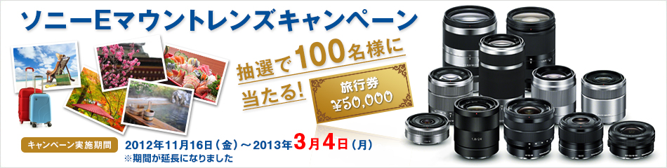 ソニーEマウントレンズキャンペーン
