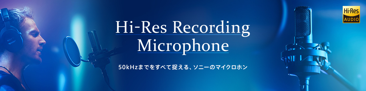 Hi-Res Recording Microphone 50kHz܂łׂđA\j[̃}CNz
