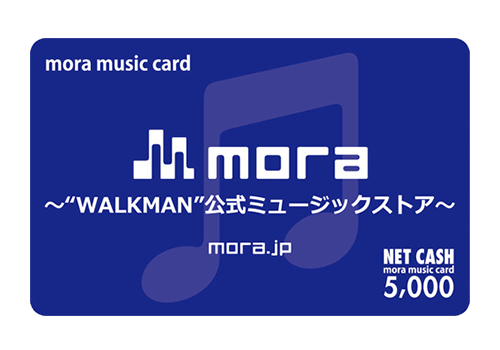 mora music card 5,000~