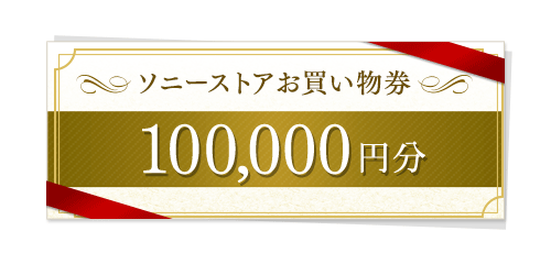 ソニーストアお買物券100,000万円分