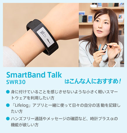 SmartBand Talk SWR30͂Ȑlɂ߁I