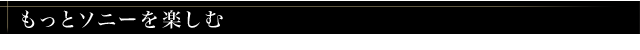 もっとソニーを楽しむ