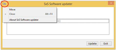 SxS Software updater