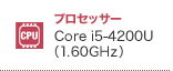 vZbT[ Core i5-4200U(1.60GHz)