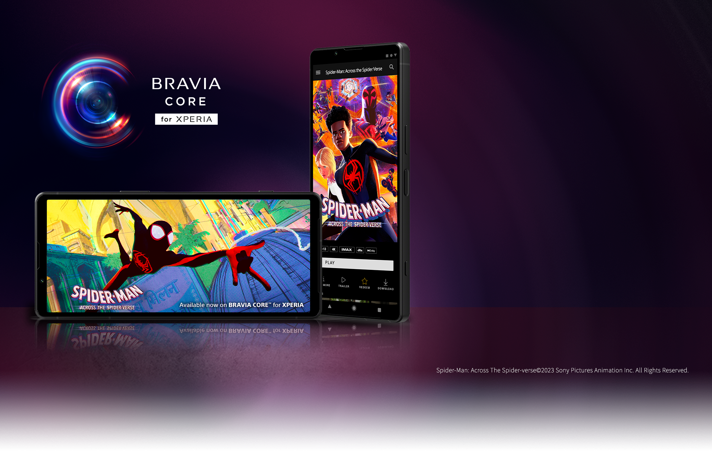 BRAIA CORE for Xperia WHITNEY HOUSTON: I WANNA DANCE WITH SOMEBODY Available now on BRAVIA CORE ™ for Xperia ©2022 CTMG. MARVEL and all related character names: © & ™ 2022 MARVEL.