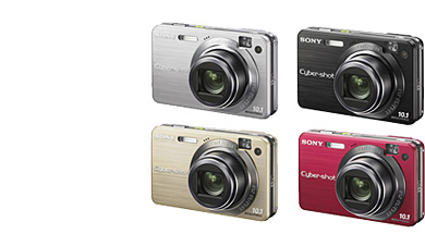 デジタルスチルカメラ“サイバーショット”『DSC-W170』
（左上：シルバー、左下：ゴールド、右上：ブラック、右下：レッド）