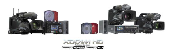 左：“XDCAM” HD422シリーズ　右：“XDCAM” HDシリーズ