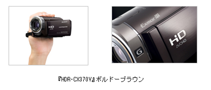 『HDR-CX370』ボルドーブラウン