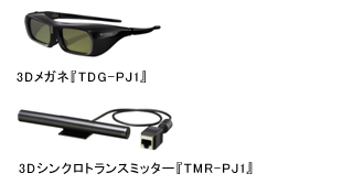 3Dメガネ『TDG-PJ1』／3Dシンクロトランスミッター『TMR-PJ1』