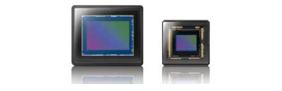 新開発1.0型CMOSイメージセンサー 一般的なコンパクトデジタルスチルカメラの1/2.3型CMOSイメージセンサー