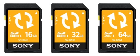 バックアップSDカード『SN-BA16』（16GB）、『SN-BA32』（32GB）、『SN-BA64』（64GB）