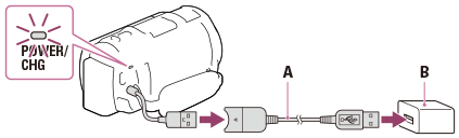 ヘルプガイド | ACアダプターを使って充電する