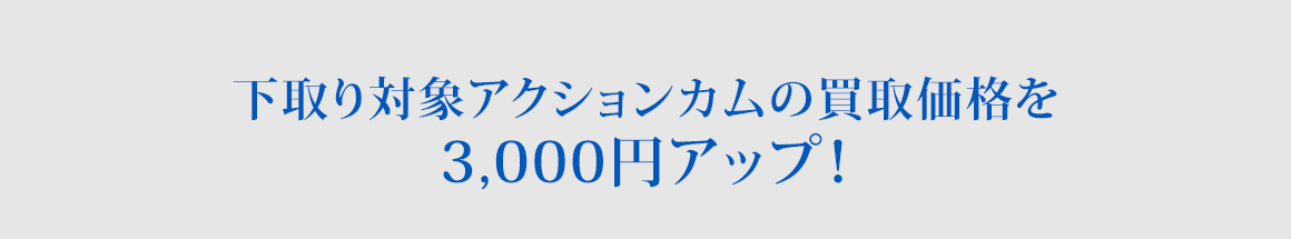 �����ΏۃA�N�V�����J���̔��承�i��3,000�~�A�b�v�I