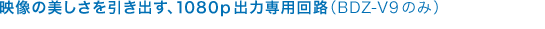 �f���̔������������o���A1080p�o�͐�p��H�iBDZ-V9�̂݁j