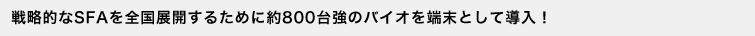 �헪�I��SFA��S���W�J���邽�߂ɖ�800�䋭�̃o�C�I��[���Ƃ��ē����I