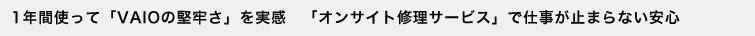 1�N�Ԏg���āuVAIO�̌��S���v�������@�u�I���T�C�g�C���T�[�r�X�v�Ŏd�����~�܂�Ȃ����S