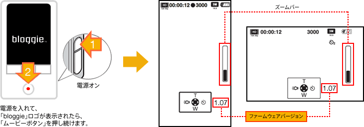 ファームウェアバージョンの確認