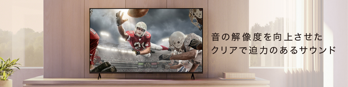 X80K/LBシリーズ 特長 : 高音質 | 業務用ディスプレイ・テレビ[法人