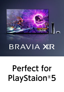 Perfect for PlayStaion?5 BRAVIA XR��PS5?�̑g�ݍ��킹�Ȃ�A�Ǝ��̘A�g�@�\��A���掿�E�������@�\�ɂ���ăQ�[���̐��E�ɓ��荞�񂾂��̂悤�ȑ̌����\�ɁB