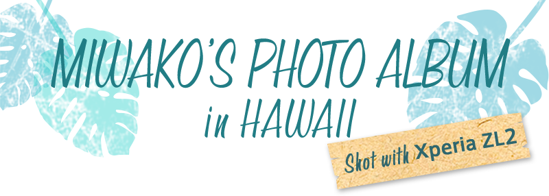 MIWAKO'S PHOTO ALBUM in HAWAII Shot with Xperia ZL2