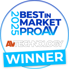 BEST IN MARKET PROAV 2025 AV TECHNOLOGY WINNER