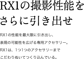 RX1の撮影性能をさらに引き出せ