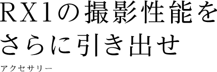 RX1�̎B�e���\������Ɉ����o���^�A�N�Z�T���[