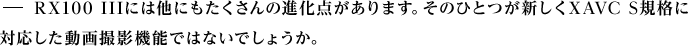 RX100 IIlɂ͑ɂ̐i_܂B̂ЂƂVXAVC SKiɑΉBe@\ł͂Ȃł傤B