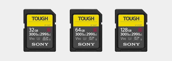 SDXC/SDHC UHS-II �������[�J�[�h SF-G�V���[�Y �^�t�d�l