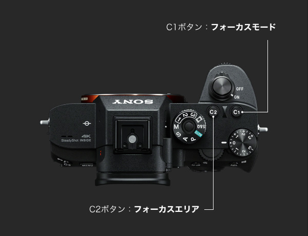 C1�{�^���F�t�H�[�J�X���[�h�AC2�{�^���F�t�H�[�J�X�G���A