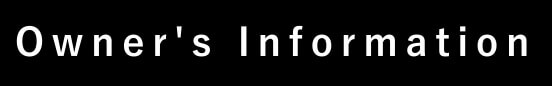 Owner's Information