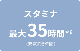 �X�X�^�~�i�ő�35���ԁ�3�i�[�d��5���ԁj