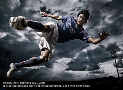 adidas, the 3-Bars and JABULANI are registered trade marks of the adidas group, used with permission