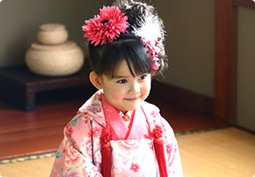 晴れ着の着付け