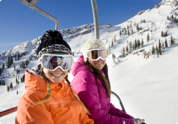 リフトに乗ったらカメラを動かさないで撮影する