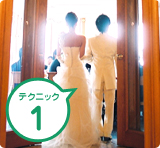 新郎新婦の入場をドラマチックに撮りたい