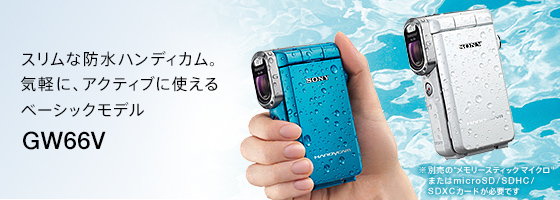新着商品 【美品】sony HDR-GW66v　ブルー ビデオカメラ