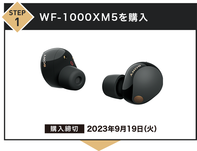 SONY WF-1000XM5 保証書付　ブラック