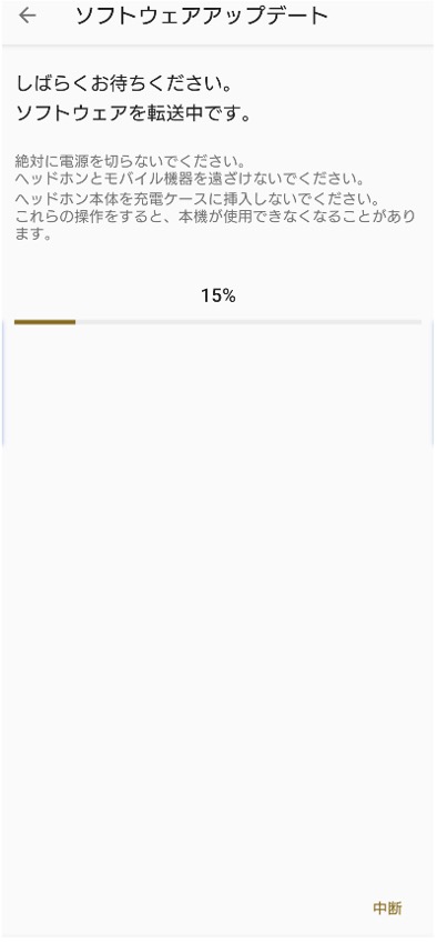 �u�o�[�W���� 2.0.5�v�ƕ\������Ă��邱�ƂƁA���e���m�F���A�u�J�n�v���������Ă��������B