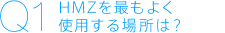 Q1 HMZ���ł��悭�g�p����ꏊ�́H