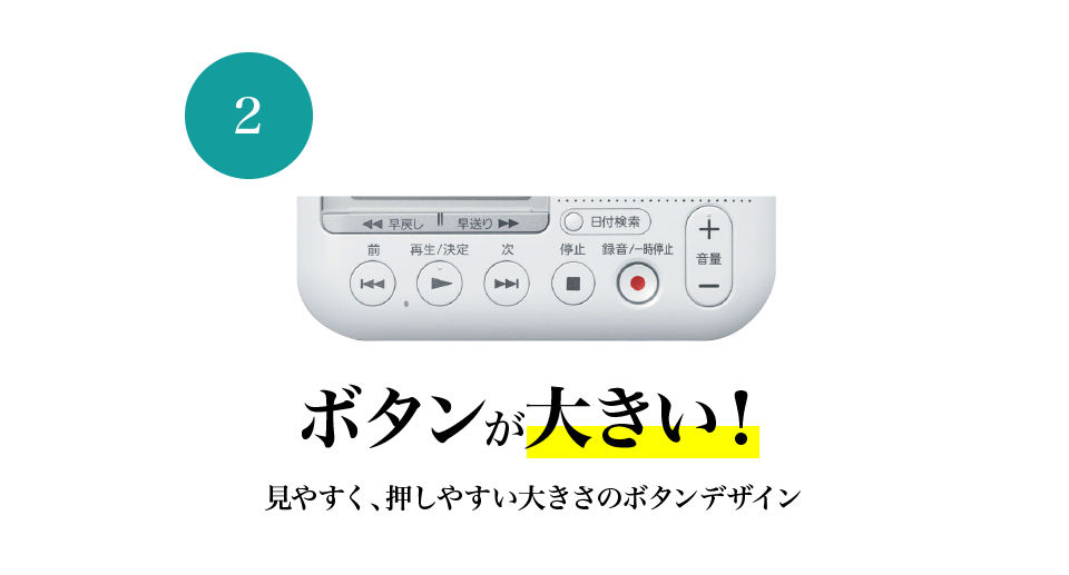 2 �{�^�����傫���I ���₷���A�����₷���傫���̃{�^���f�U�C��