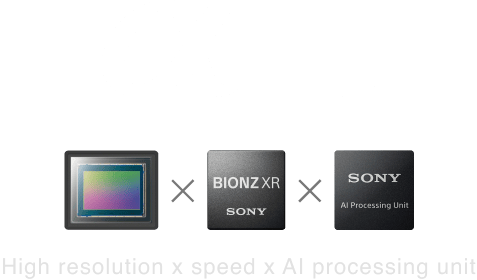 1 II High resolution x speed x AI processing unit