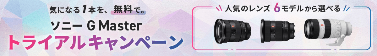 �C�ɂȂ�P�{���A�����ŁB�\�j�[ G Master �g���C�A���L�����y�[��