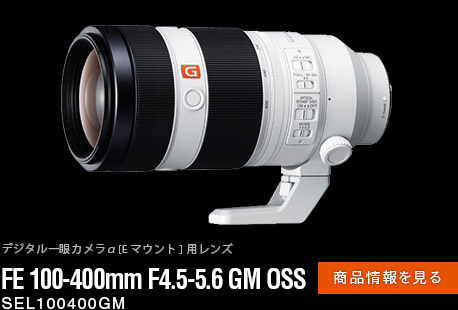 FE 100-400mm F4.5-5.6 GM OSS 商品情報ページへ