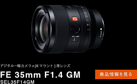 FE 35mm F1.4 GM 商品情報ページへ