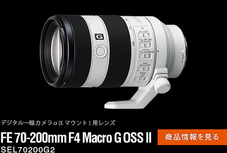 FE 70-200mm F4 Macro G OSS II 商品情報ページへ